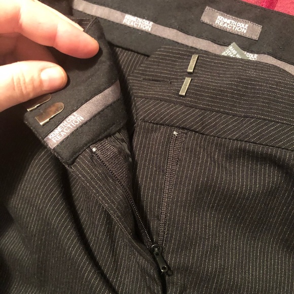 Kenneth Cole:Reaction black & white pinstripe suit - Picture 12 of 12